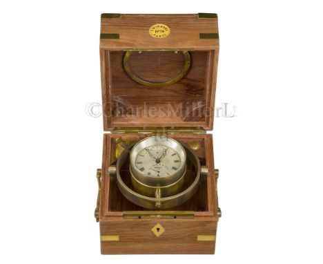 A TWO-DAY MARINE CHRONOMETER BY JOSEPH WINNERL, CIRCA 1850 the 2in. silvered dial signed WINNERL No. 79, up/down dial and sub