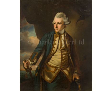 AFTER FRANCIS COATES (19TH CENTURY) Portrait of John Jervis, Earl of St.Vincent, circa 1769 Oil on canvas 49 x 39in. (124.5 x