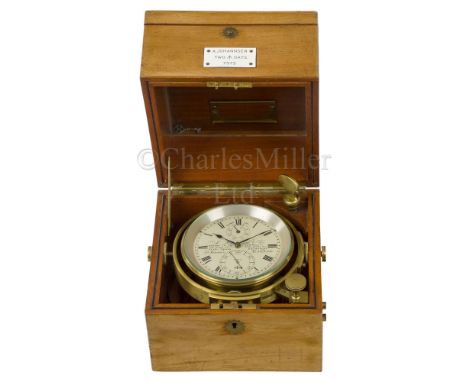 A TWO-DAY MARINE CHRONOMETER BY A. JOHANNSEN &amp; CO., LONDON, CIRCA 1918 the 4in. silvered dial signed as per title and num