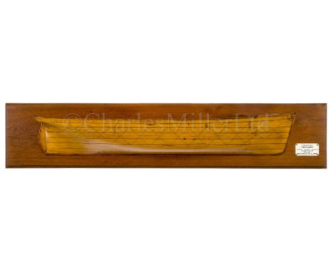 AN INTERESTING BUILDER’S HALF-BLOCK MODEL FOR THE COMPOSITE TEA CLIPPER MAITLAND BUILT FOR JOHN KELSO BY WILLIAM PILE, SUNDER