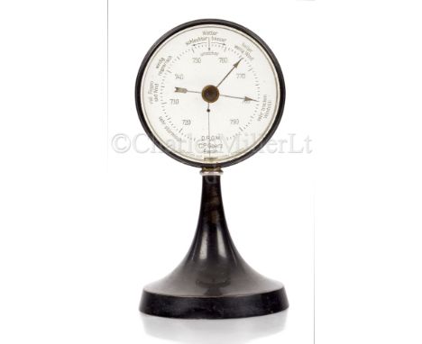 A MYSTERY BAROMETER BY C. P. GOERZ, BERLIN, FOR THE ENGLISH MARKET, CIRCA 1925 the 3in. bevelled glass dial signed as per tit
