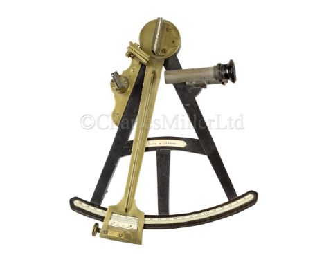 Ø A 9½IN. RADIUS OCTANT BY BATE, LONDON, CIRCA 1840 the ebony T-frame, signed as per title, with inset ivory scale divided to