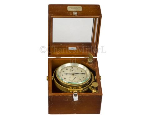 A TWO-DAY MARINE CHRONOMETER BY THOMAS MERCER, ST. ALBANS, 1972 the 4in. silvered dial signed as per title and numbered 28164