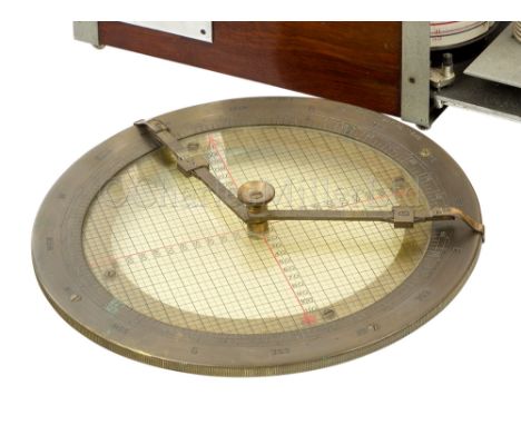 A RARE ROYAL FLYING CORPS MARK 1 COURSE PLOTTER the brass rim engraved with compass points with Government broad arrow mark a