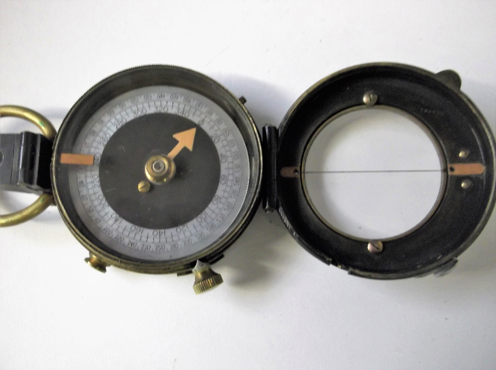 Antique Compass, WWI Verners military compass made in Switzerland
