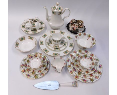 A mid 20th century Royal Doulton tea service together with another mid 20th century tea service and early Derby china, c.1910