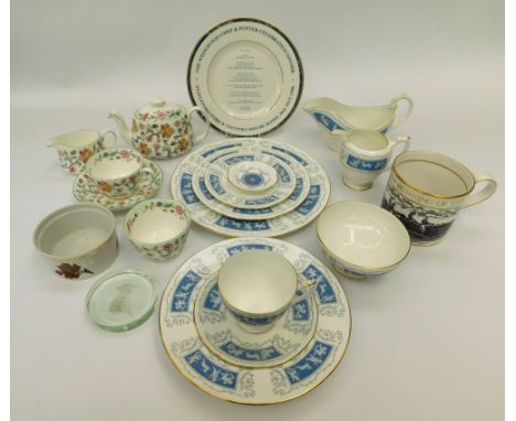 Revelry dinner and coffee service along with Minton Haddon hall tea set.