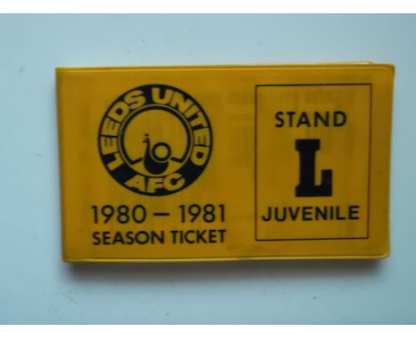 LEEDS UNITED - 1980-81 SEASON TICKET
Contains several unused tickets