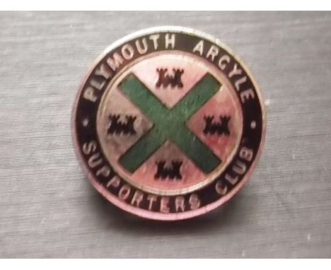 PLYMOUTH - VINTAGE SUPPORTERS CLUB BADGE
Maker - Miller