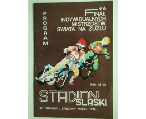 1986 WORLD CHAMPIONSHIP FINAL IN POLAND PROGRAMME + TICKET&nbsp;
Results noted