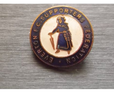 EVERTON - VINTAGE SUPPORTERS FEDERATION BADGE
No makers stamp