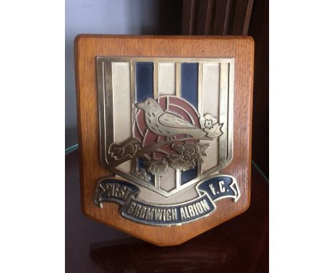 WEST BROMWICH ALBION - VINTAGE SHIELD / PLAQUE
Nice piece of Memorabilia
