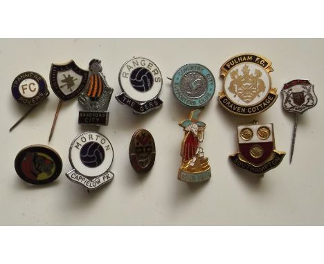 SMALL COLLECTION OF VINTAGE FOOTBALL BADGES X 12
Includes Supporters Club issues
All in good condition