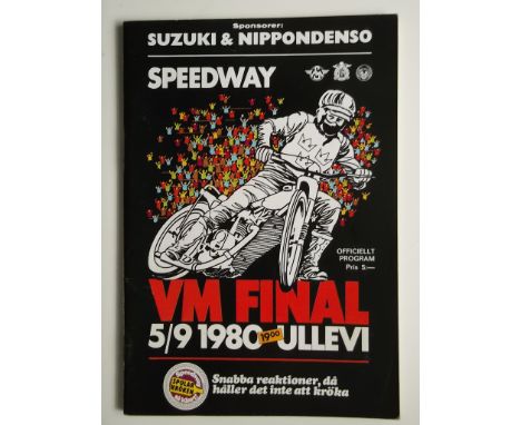 &nbsp;1980 WORLD CHAMPIONSHIP FINAL IN NORWAY PROGRAMME + TICKET
Slight fold on corner of ticket