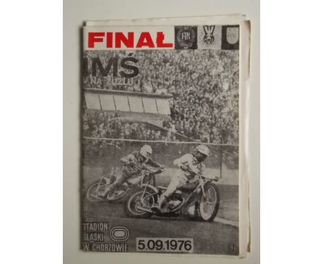 1976 WORLD CHAMPIONSHIP FINAL IN POLAND PROGRAMME + TICKET
Results noted