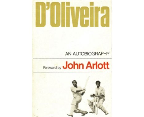 CRICKET - D'OLIVEIRA AN AUTOBIOGRAPHY&nbsp;
176 page hardback. First edition.
Good condition.