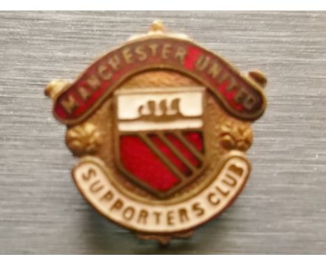MANCHESTER UNITED - VINTAGE SUPPORTERS CLUB BADGE
Not stamped