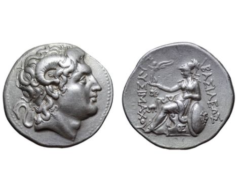 Kingdom of Macedon, Ptolemy Keraunos AR Tetradrachm. In the name and types of Lysimachos of Thrace. Lysimacheia, 281-280 BC. 