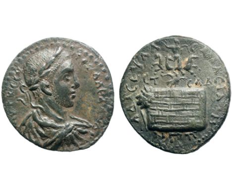 Severus Alexander Æ34 of Amasia, Pontus. Dated CY 234=AD 231-232. AVT K CEOVHPOC AΛEΞANΔPOC, laureate, draped and cuirassed b