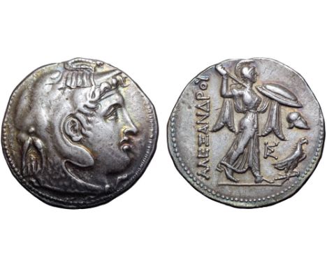 Ptolemaic Kingdom of Egypt, Ptolemy I Soter AR Tetradrachm. Alexandria, circa 303 BC. Diademed head of the deified Alexander 