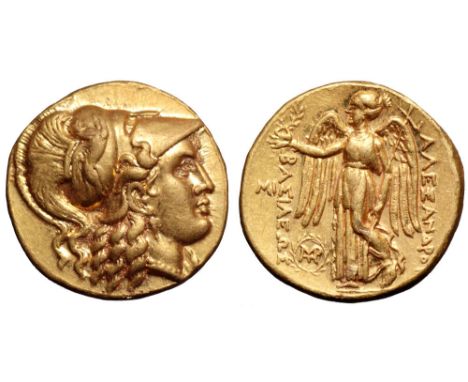 Seleukid Kings of Syria, Seleukos I Nikator AV Stater. Babylon, circa 311-308 BC. In the name and types of Alexander. Head of