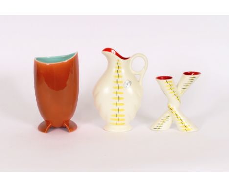 Two various Sylvac vases, and a Sylvac jug