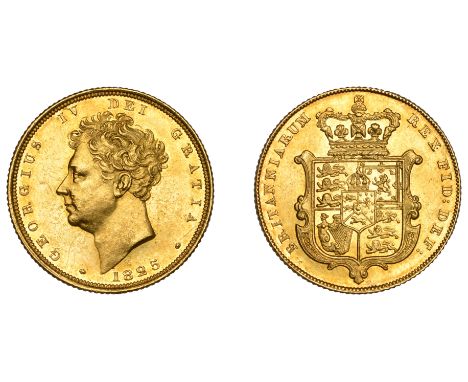 George IV (1820-1830), Sovereign, 1825 [Type 2]  georgius IV dei  gratia   bare head left, date below  britanniarum rex fid :
