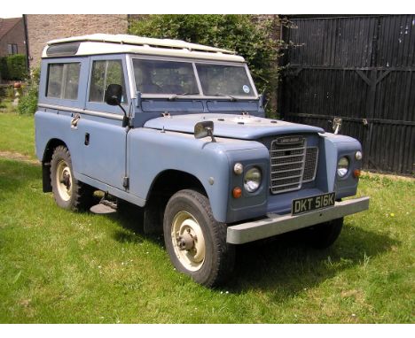 Lot 2011972 Land Rover Series 3, 88 Station WagonReg. number: DKT 516KChassis No:   92100117AEngine No:    TBARecorded Mileag