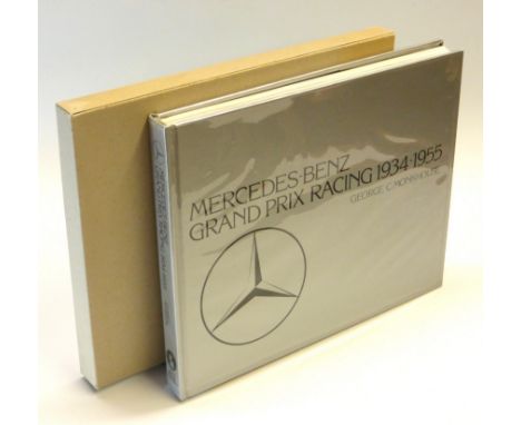 Mercedes-Benz Grand Prix Racing 1934-1955 by George Monkhouse. A 1984 first edition, White Mouse Editions First UK. A hardcov