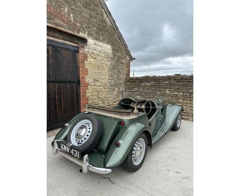 1954 MG TFRegistration No. KNV 431Chassis No. TF5090Engine No. 35111Unlike many of this model, KNV 431 is an original UK car 