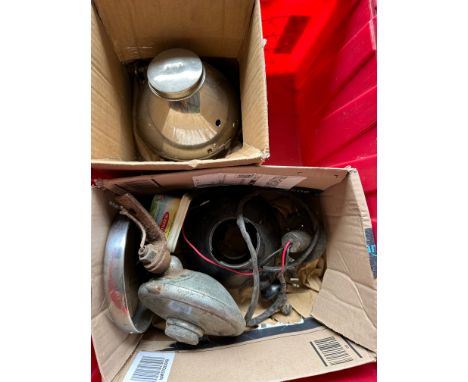 Lucas FT37 parts and a similar spot lamp. 