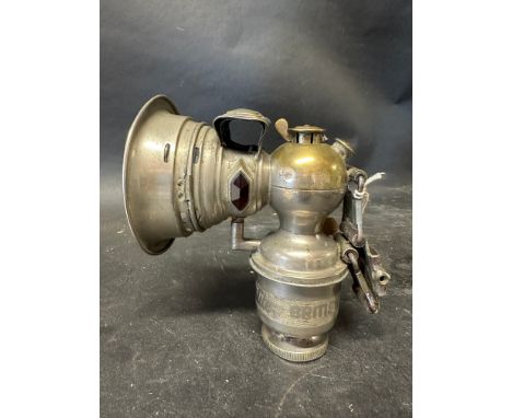 A Miller 'Regalite' nickel plate lamp. 
