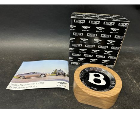A Bentley paperweight produced to celebrate the launch of the Mulsanne in 2010, unused in box. 