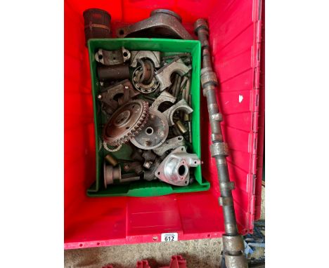 A box of AC PVT engine parts. 