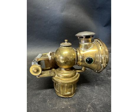 A Jos Lucas Calcia brass acetyphote lamp model 318.