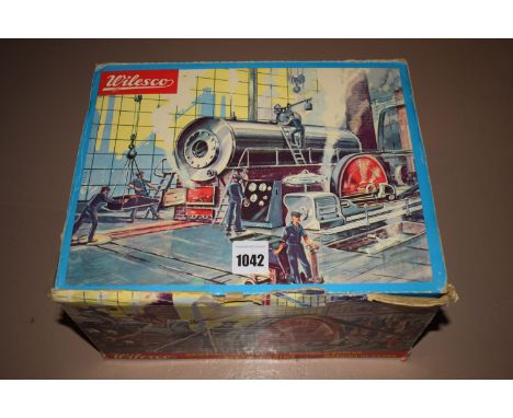 A Wilesco live steam model engine, model no. D10, in original box.