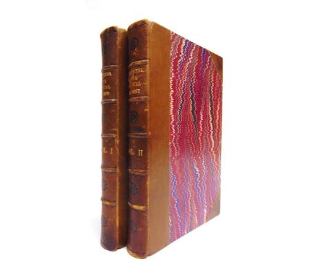 [CLASSIC LITERATURE]  Dickens, Charles. Our Mutual Friend, first edition, two volumes, Chapman &amp; Hall, London, 1865, half