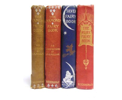 [CHILDRENS] The Diamond Fairy Book, Hutchinson, London, no date, original blue-grey cloth gilt, all edges gilt, illustrations