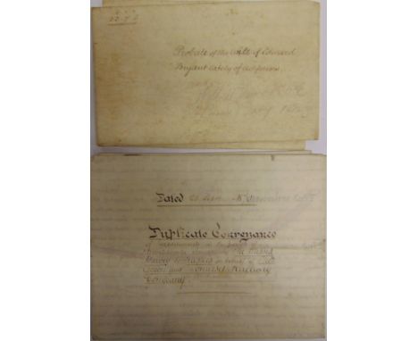[RAILWAY INTEREST]. AN INDENTURE, 22 SEPTEMBER 1870  between Mary Dawbney Harvey and Frances Dawbney Harvey of Wiveliscombe, 