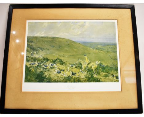 AFTER LIONEL EDWARDS (1878-1966) 'V.W.H. 1927' (Vale of White Horse), coloured print, signed in pencil with FATG blind stamp,