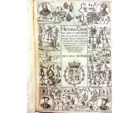 [TRAVEL] Herrera y Tordesillas, Antonio de. Historia General de los Hechos de los Castellanos en las Islas Itierra Firme del 