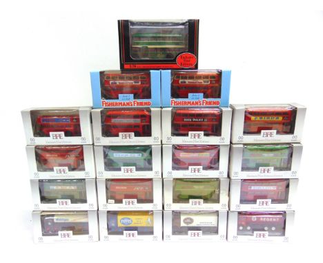 NINETEEN 1/76 SCALE EXCLUSIVE FIRST EDITIONS DIECAST MODEL VEHICLES  mainly 'London Transport' buses, each mint or near mint 