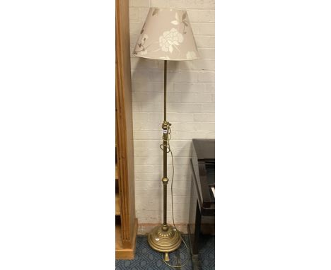 BRASS EXTENDABLE STANDARD LAMP