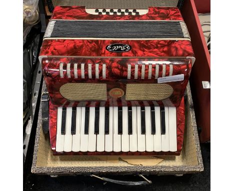 CASED PIANO ACCORDION BY BELL