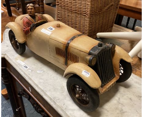 LARGE VINTAGE STYLE RACING CAR