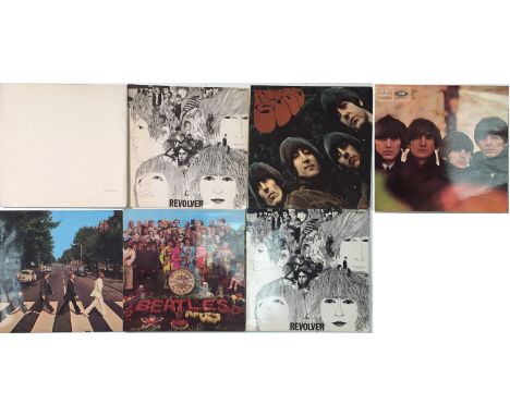 THE BEATLES ORIGINAL STEREO LP COLLECTION. Cracking lot of 7 x Beatles original stereo LPs to include Beatles for Sale with o