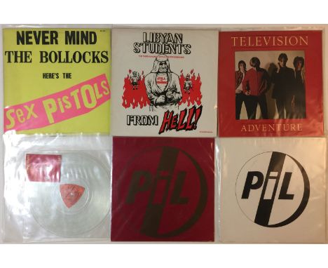 PUNK - LP/12/7" COLLECTION. Illustrious split collection of 7 x LPs, 3 x 12" with 34 x 7" and 1 x 10" Artists/titles (12") in