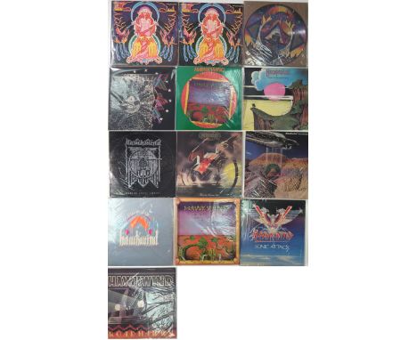 HAWKWIND - LPs. Brill collection of 13 x LPs from Hawkwind. Titles are In Search Of Space (UK original pressing UAG 29202 A1/