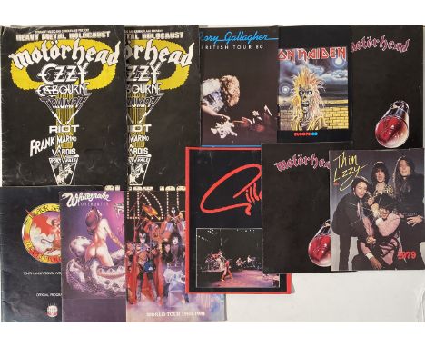 METAL/POP PROGRAMMES. A collection of mainly metal programmes with titles to include: Uriah Heep British Tour '80, Hawkwind L