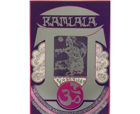 FAMILY DOG POSTERS. Seven Family Dog / San Francisco poster prints to include: a first print Ramlala poster listing Anonymous